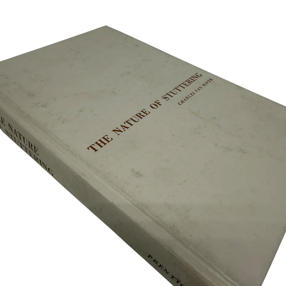 Prentice-Hall The Nature of Stuttering Charles Van Riper Hardcover 1971 Vintage